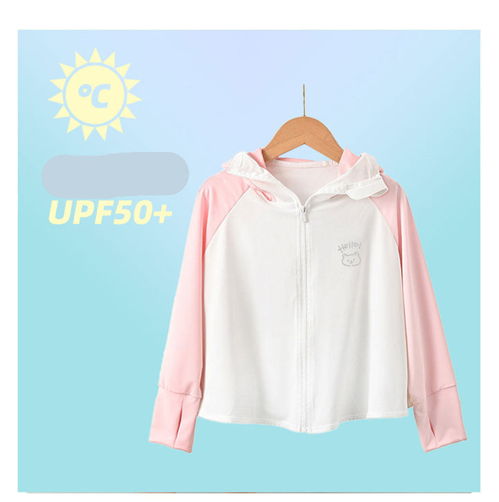 Damen Atmungsaktive Sportjacke mit UV-Schutz und Kapuze Drune