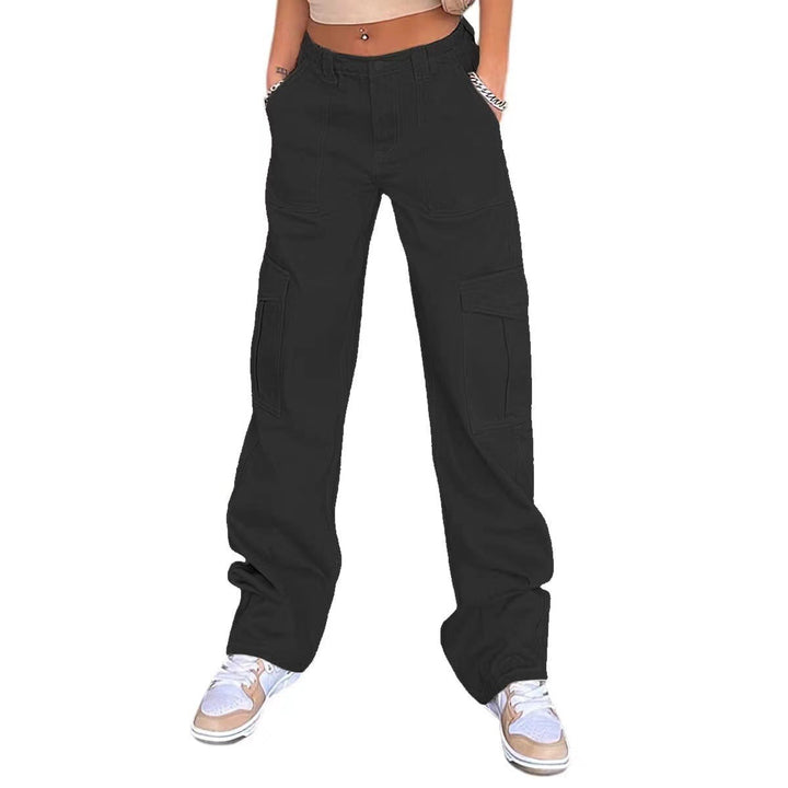 Damen Cargo-Hose mit praktischen Seitentaschen und weitem Schnitt Drune