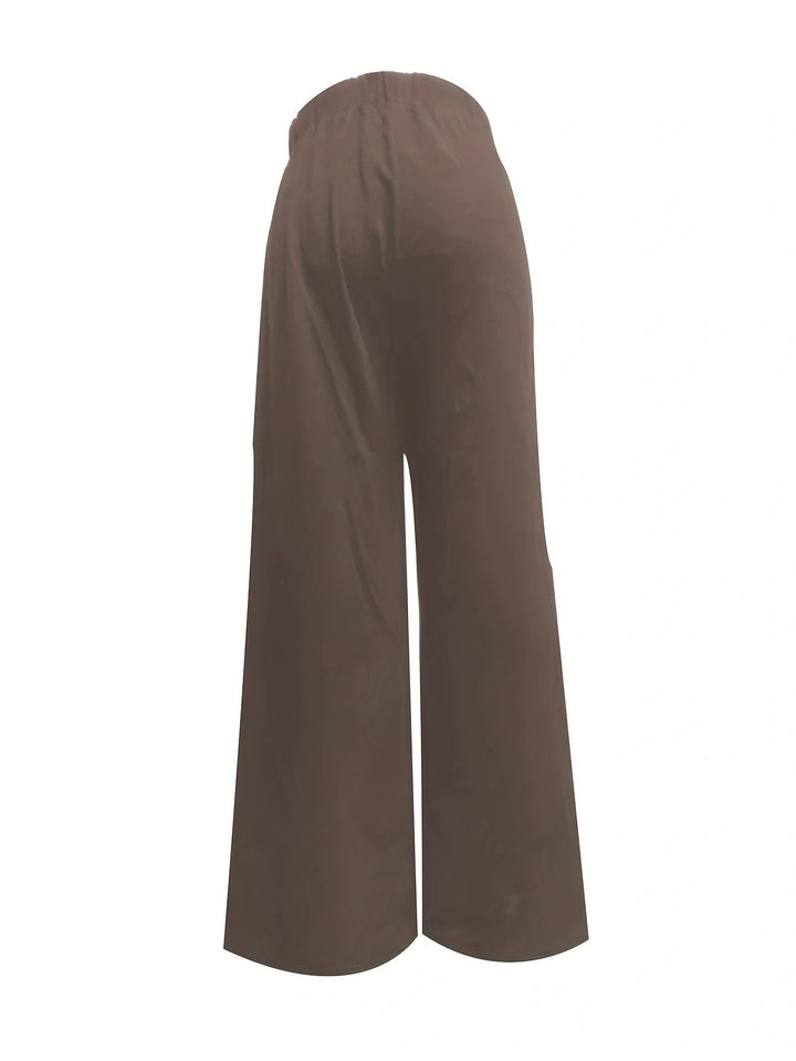 Damen weite Sommerhose mit elastischem Bund und praktischem Kordelzug Drune