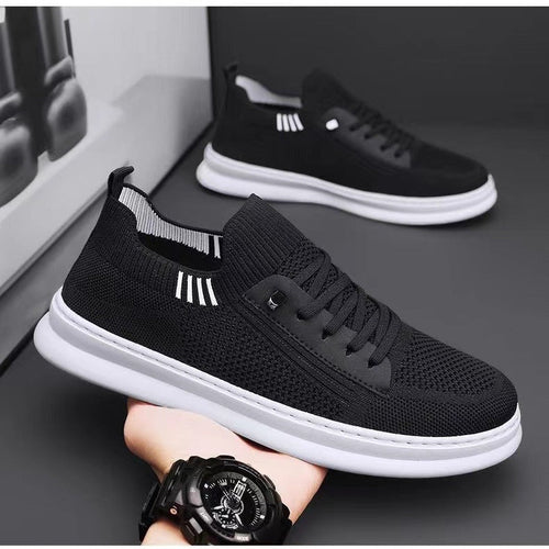 Damen Sportliche Sneakers mit atmungsaktiver Strickoberfläche und flexibler Sohle Drune