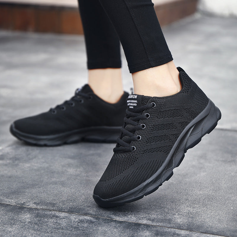 Unisex nan leichte atmungsaktive Strick-Sneaker mit dämpfender Zwischensohle Drune