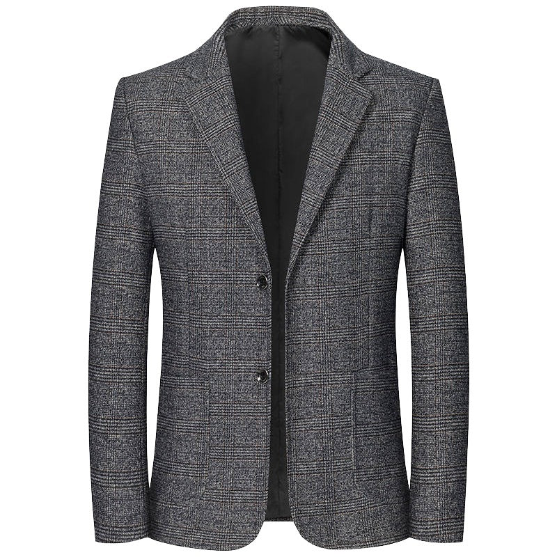 Herren Sakko Glencheck Slim Fit mit leichter Innenfütterung Drune