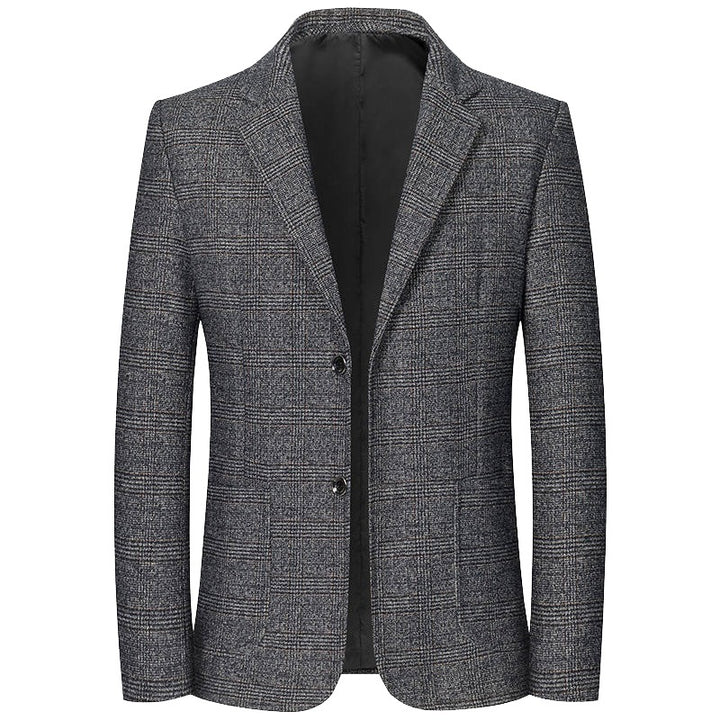 Herren Sakko Glencheck Slim Fit mit leichter Innenfütterung Drune