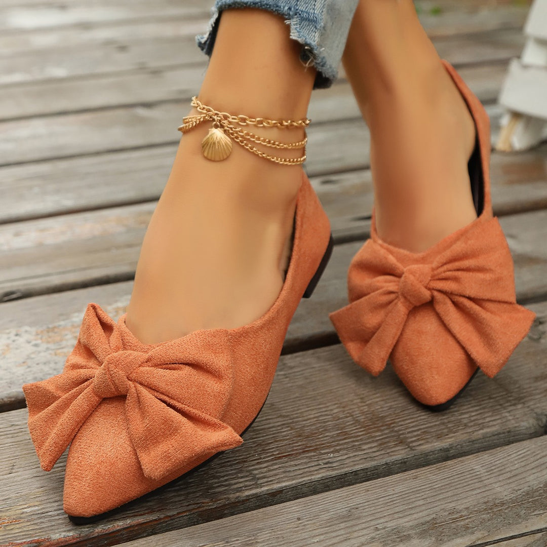 Damen Ballerina-Schuhe mit elegantem Schleifendetail und rutschfester Sohle Drune