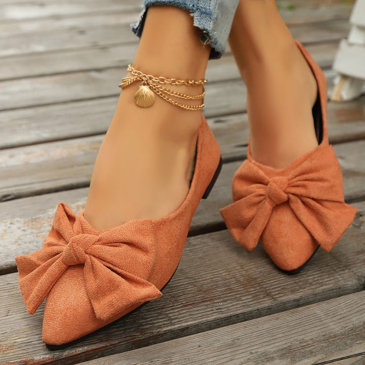 Damen Ballerina-Schuhe mit elegantem Schleifendetail und rutschfester Sohle Drune