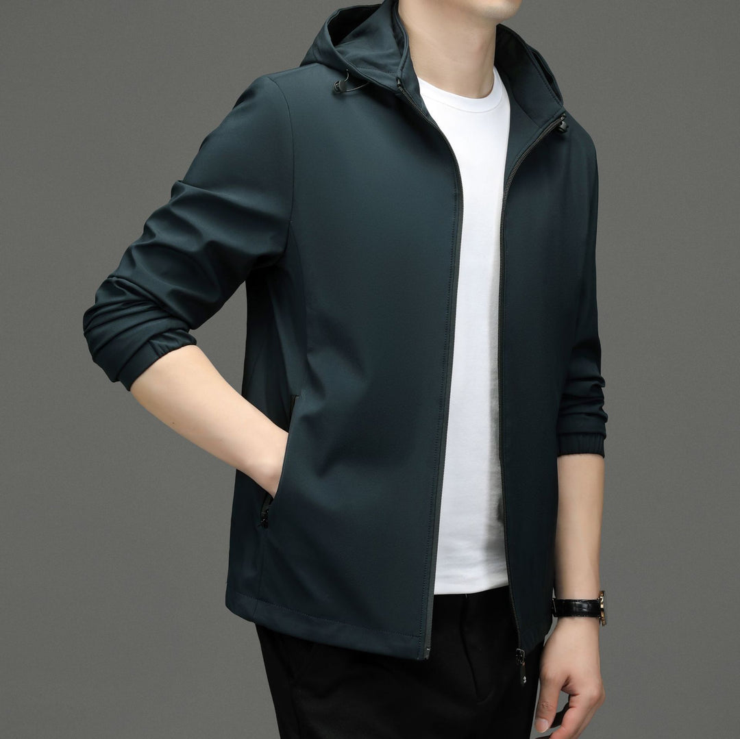 Herren Übergangsjacke mit optimierter atmungsaktiver Technologie und praktischem Kapuzendesign Drune
