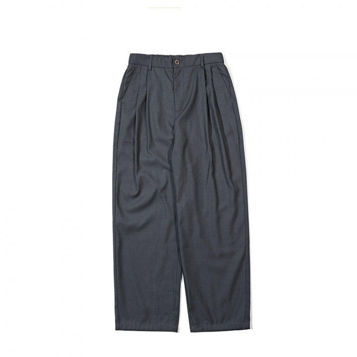 Damen Hochtaillierte Bundfalten-Hose mit legerer Weite und konischem Bein Drune