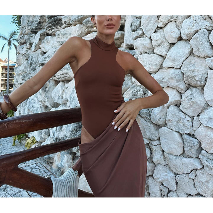 Damen Maxi-Rock mit hohem Schlitz und elegantem Schnitt Drune