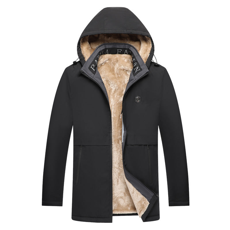 Herren Sportliche Übergangsjacke mit abnehmbarer Kapuze Drune