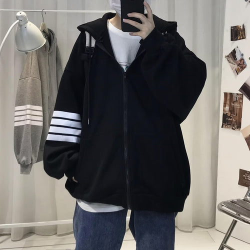 Unisex Bequeme Oversized Kapuzenjacke mit strukturiertem Design Drune
