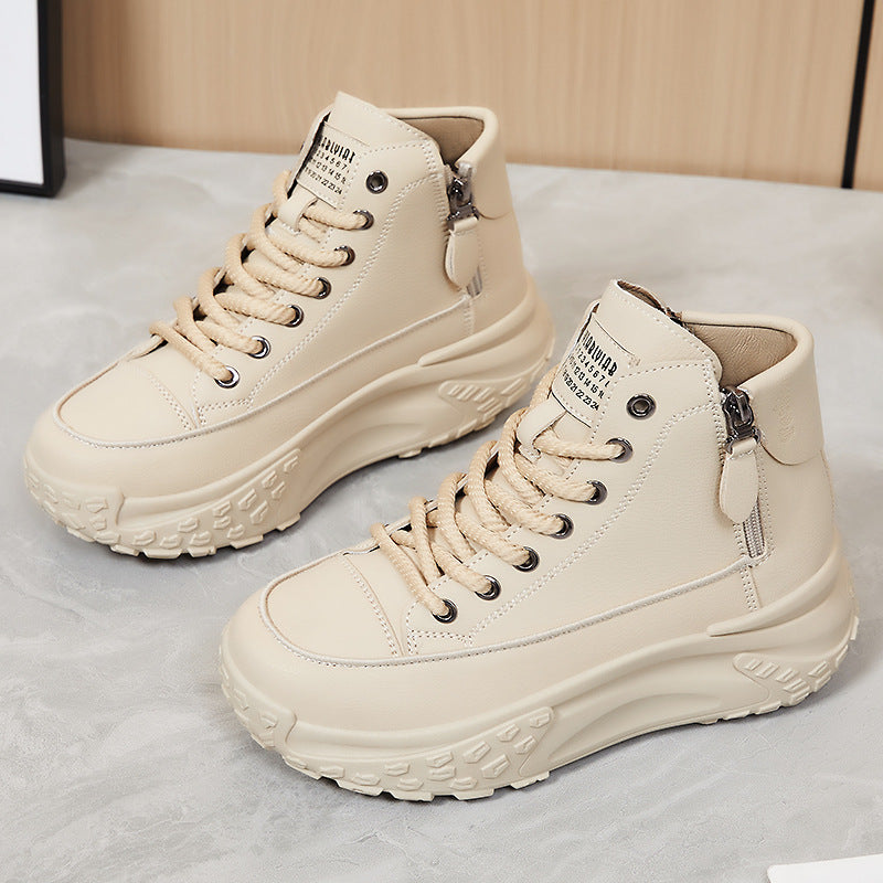 Damen High-Top Sneakers mit wasserabweisender Oberfläche und rutschfester Sohle Drune