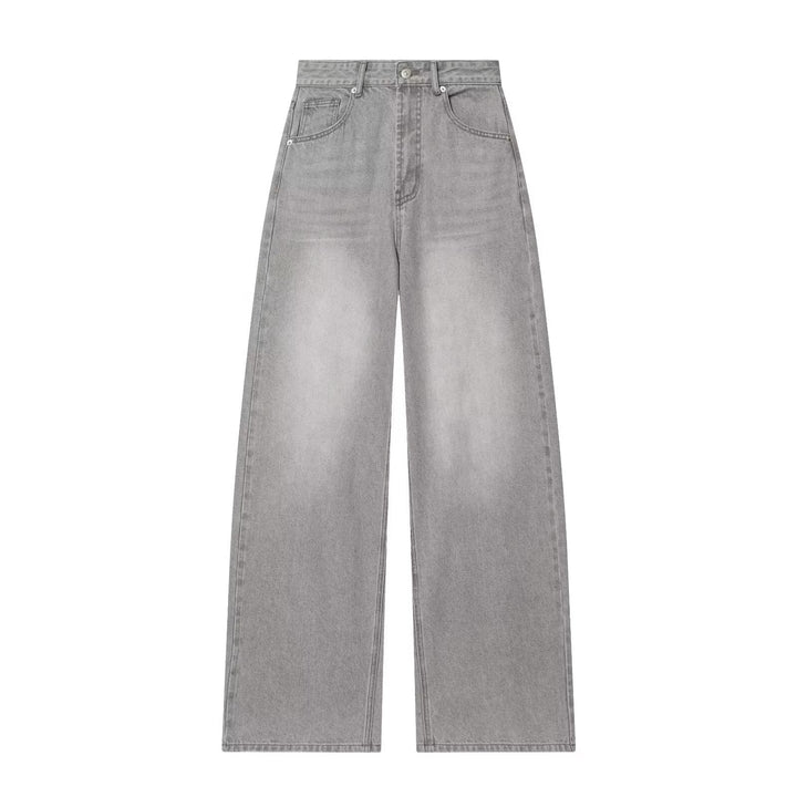 Damen Weite Highwaist-Culottehose mit Five-Pocket-Design und fließender Leinenoptik Drune