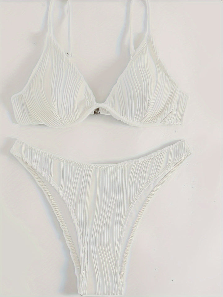 Damen Bikiniset mit elegantem Faltenmuster Drune