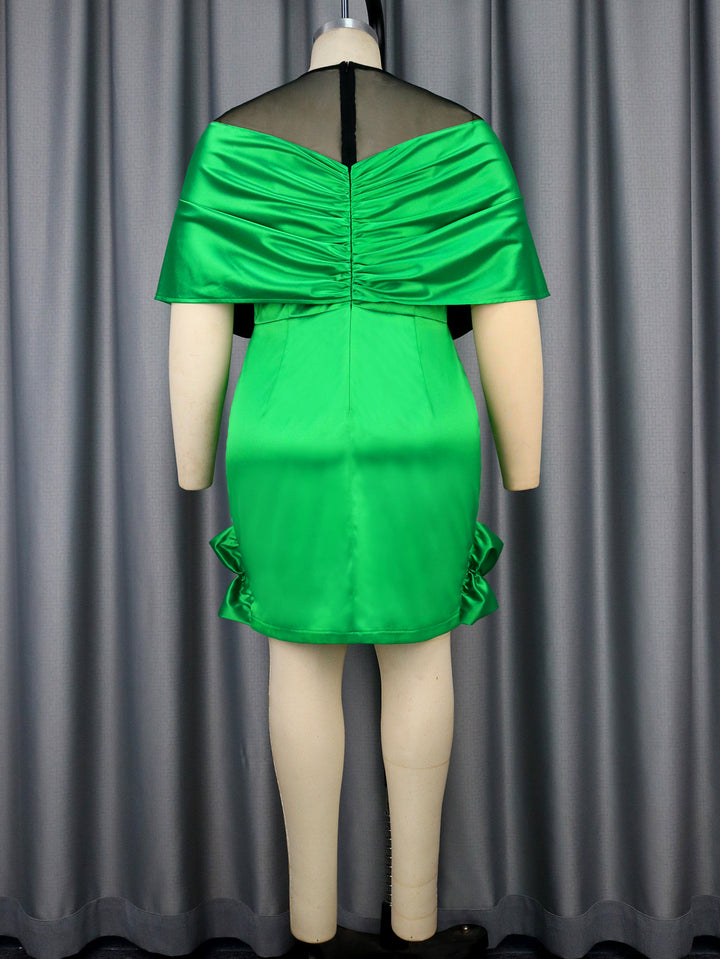 Damen Abendkleid mit voluminösen Rüschensäumen Drune