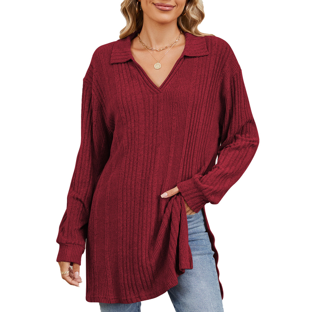 Damen Langarmshirt mit eleganter Struktur und modernem Look Drune