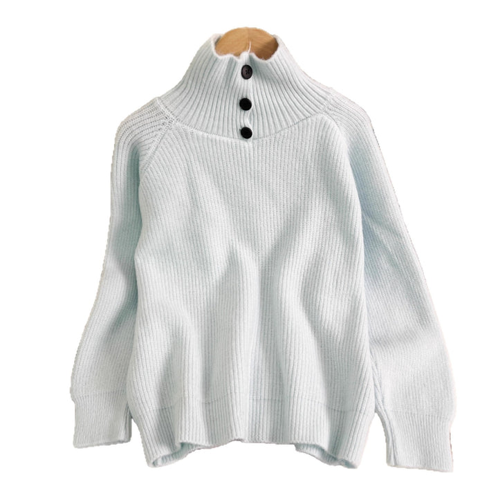 Damen warmer Rollkragenpullover aus weichem Strickmaterial Drune