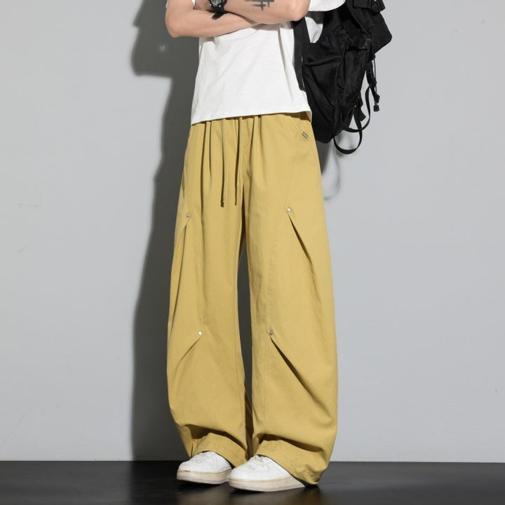 Damen Weite Lagen-Loungehose mit Cargo-Details & elastischem Tunnelzug Drune