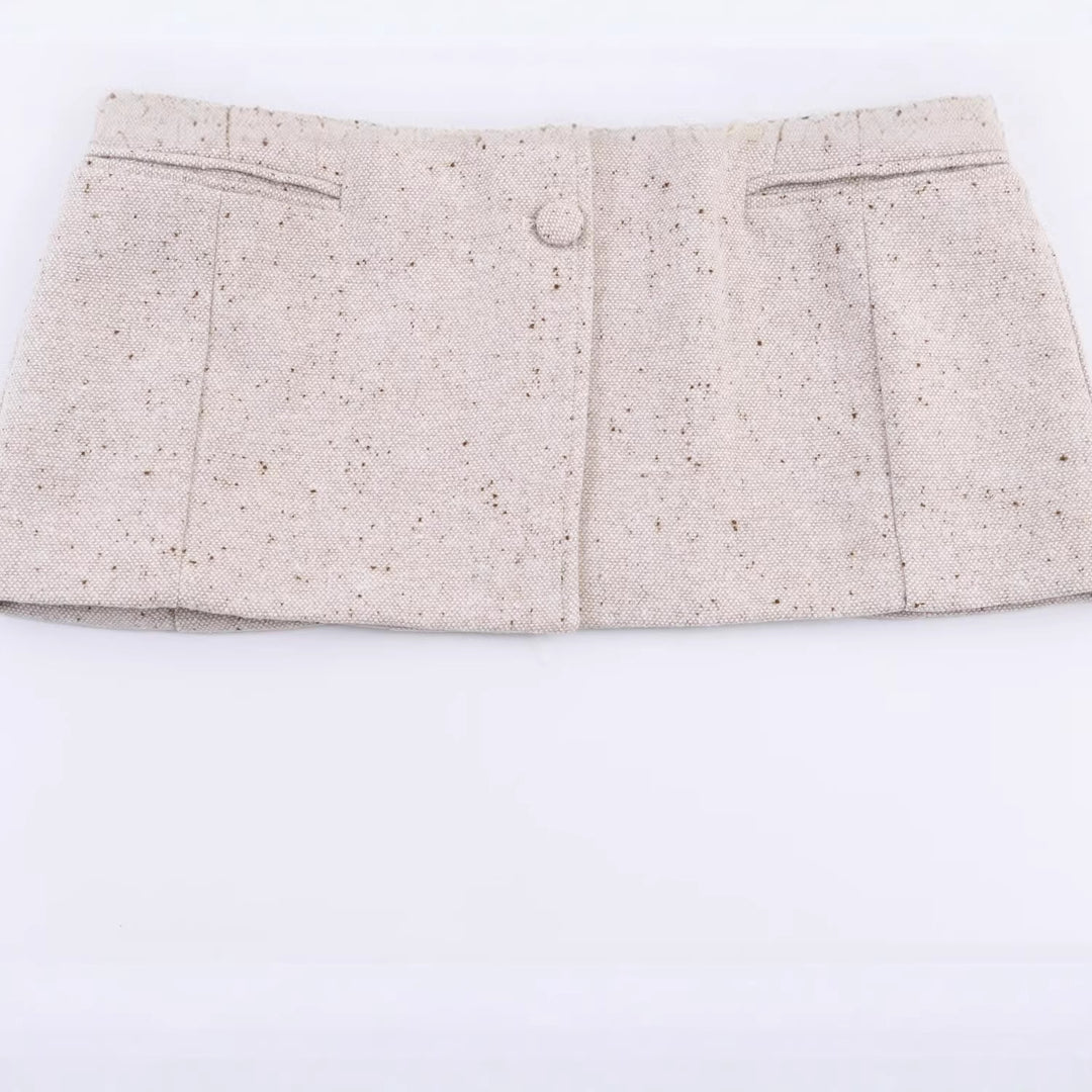 Damen Struktur-Tweedblazer mit Shapingnähten, Pattentaschen und bezogenen Knöpfen Drune