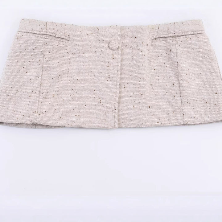 Damen Struktur-Tweedblazer mit Shapingnähten, Pattentaschen und bezogenen Knöpfen Drune