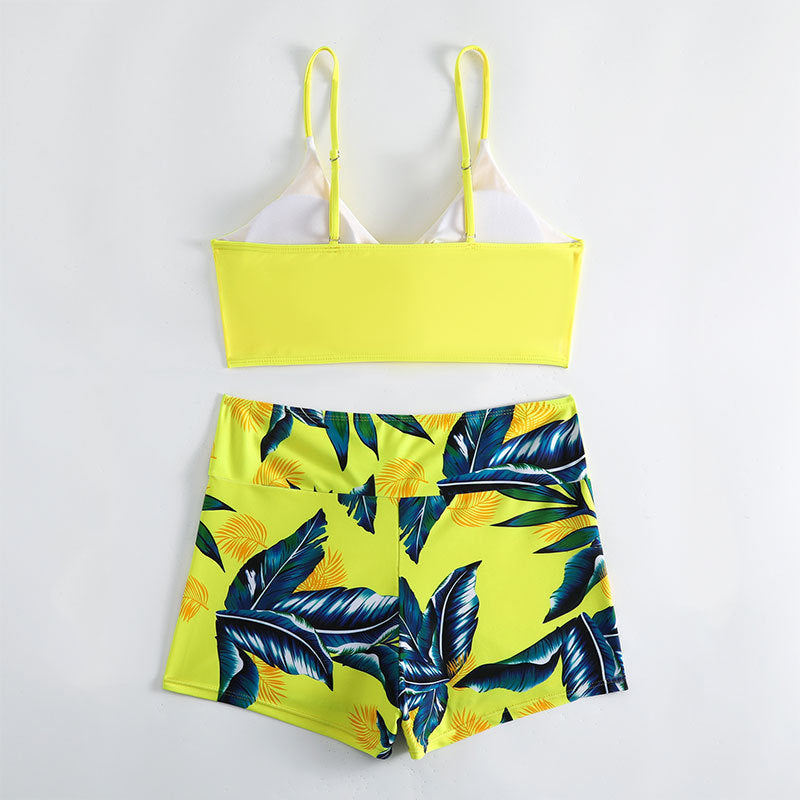 Damen Bikiniset mit raffiniertem Bindedetail und lässiger Shorts Drune