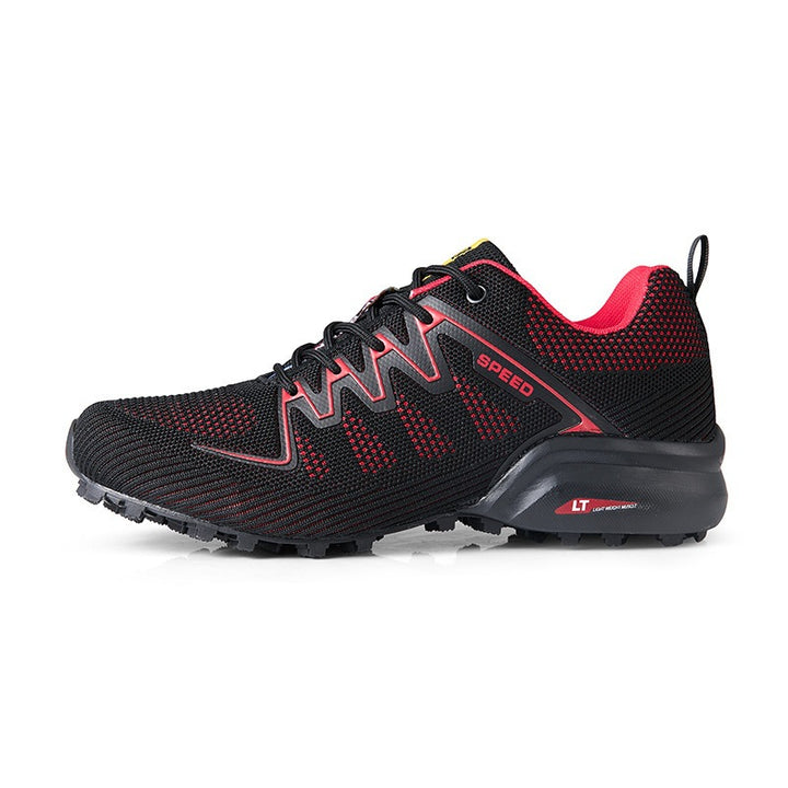 Herren nan Offroad-Laufschuh mit atmungsaktivem Strickoberteil, griffiger Multiterrain-Laufsohle und stabiler Fersenführung Drune
