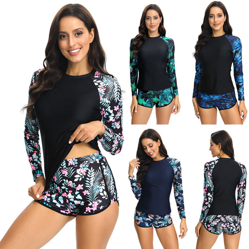 Drune | Damen Surfanzug mit langem Arm und modischem floralem Design
