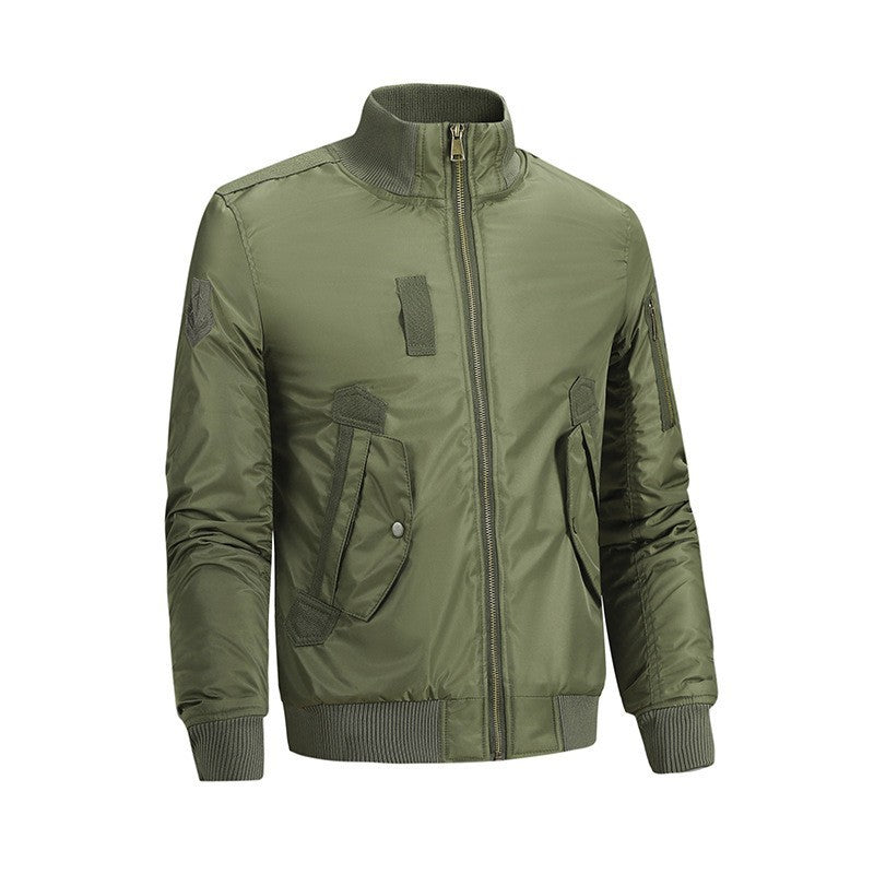 Herren Modische Bomberjacke mit Utility-Taschen Drune