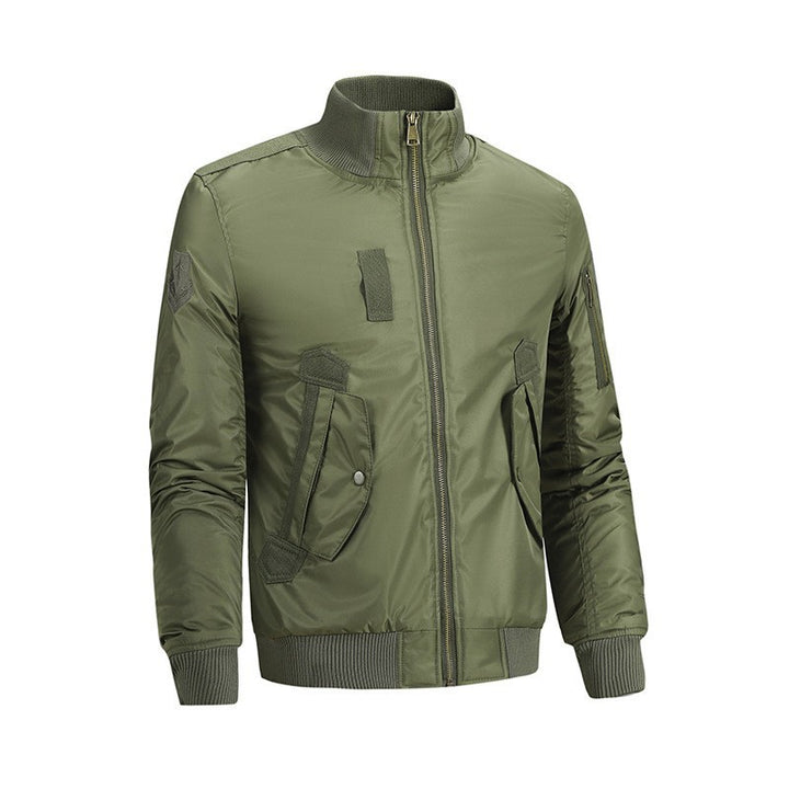 Herren Modische Bomberjacke mit Utility-Taschen Drune
