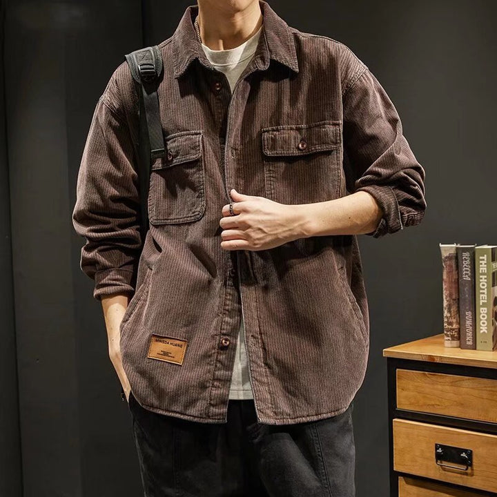 Herren Kordjacke mit Taschen Drune