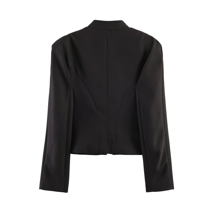 Damen Kurzblazer im Hussarenstil mit Stehkragen und dekorativen Galon-Details Drune