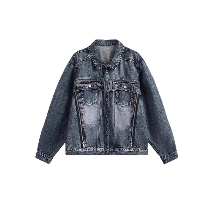 Damen Coole Oversized Jeansjacke Drune