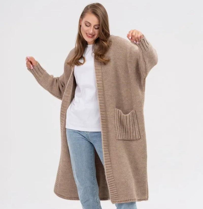 Damen Oversized Strickmantel Drune