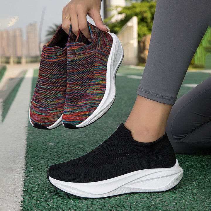 Damen Strick-Slip-On Sneaker mit ergonomischer Komfort-Sohle Drune