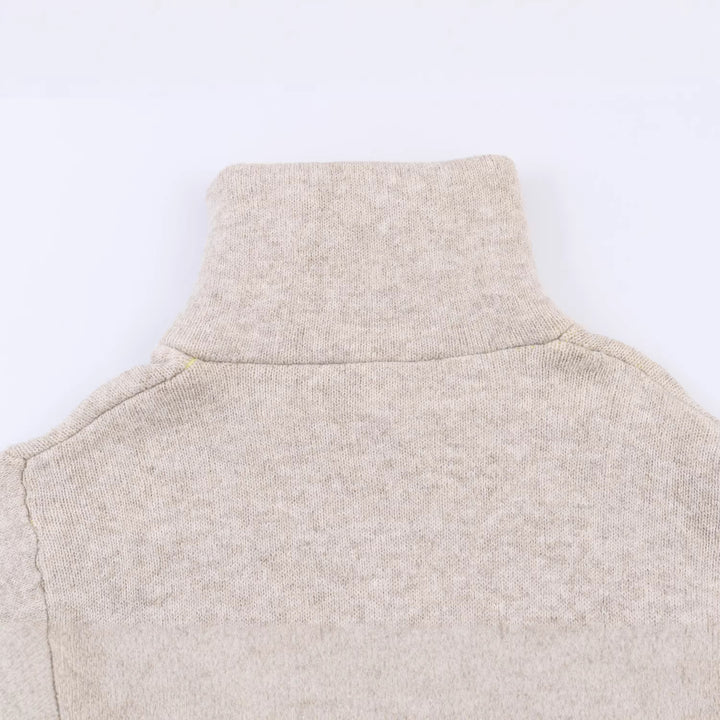 Damen Kurze Boxy‑Fleecejacke mit hohem Funnelkragen und Kontrastpaspel Drune