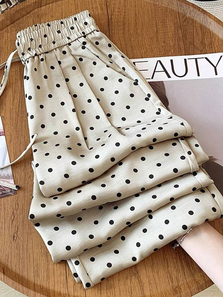 Damen Polka Dots Hose Drune
