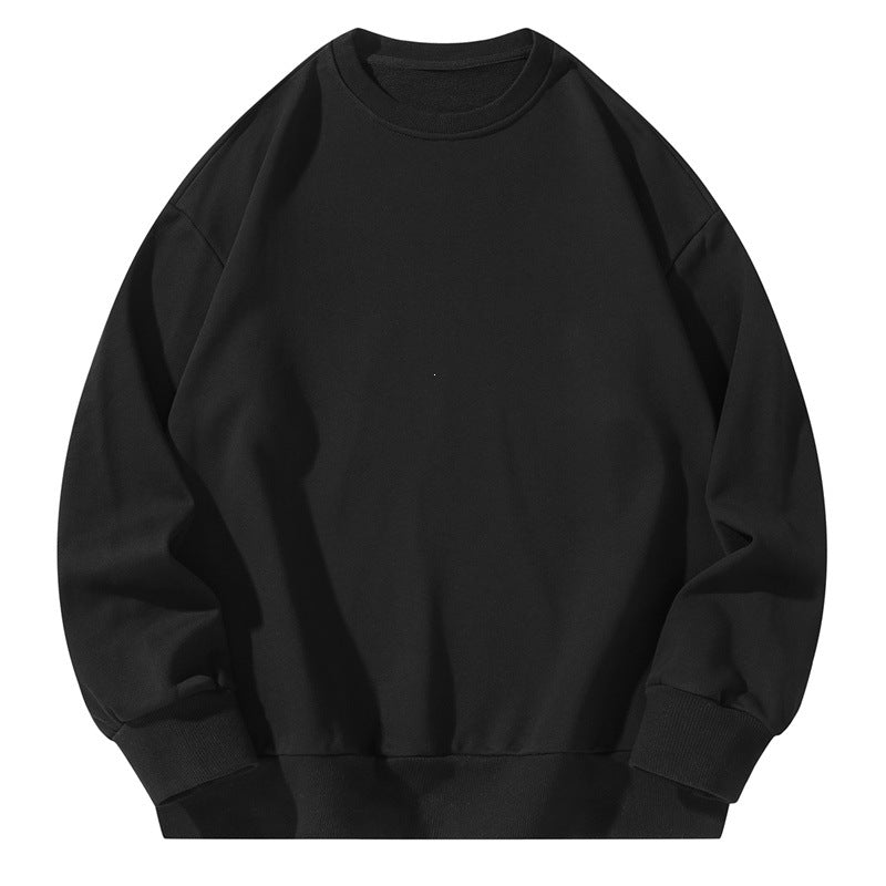 Unisex Oversize-Sweatshirt mit Rundhalsausschnitt, überschnittener Schulter und geripptem Saum Drune