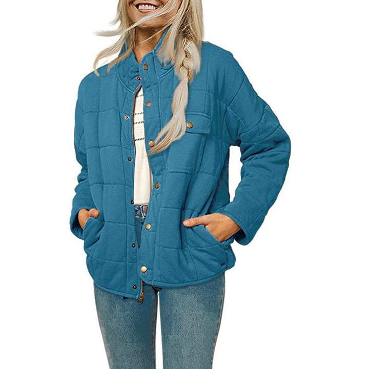Damen Steppjacke mit dekorativem Knopf Drune