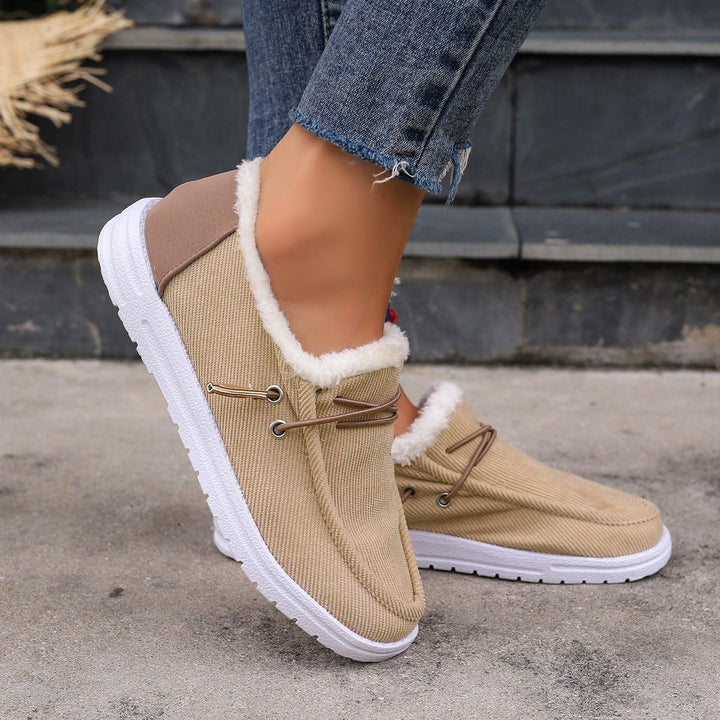 Damen Bequeme Slip-On Clogs mit kuscheligem Innenfutter und flexibler Sohle Drune