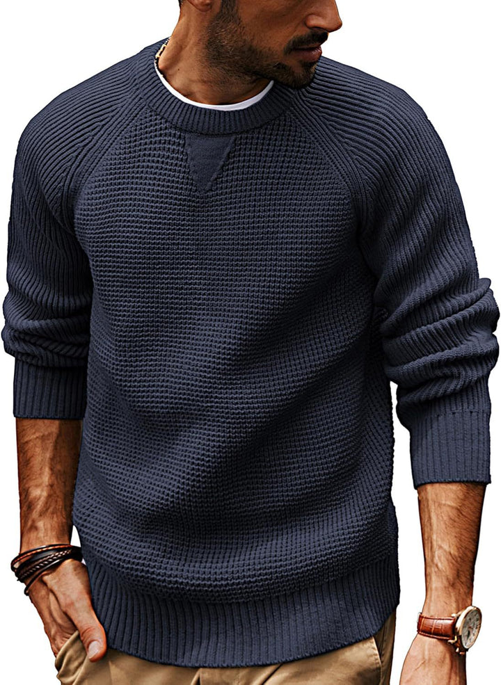 Herren strukturiertes Pullover mit lässigem Schnitt Drune