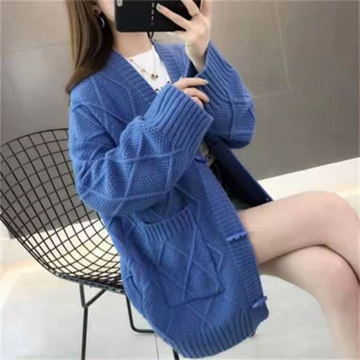 Damen Strickcardigan mit Zopf- und Strukturdesign Drune