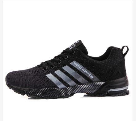 Herren leichte Strick-Running-Sneaker mit integrierter Fersen-Luftkammer und griffiger Trailsohle Drune