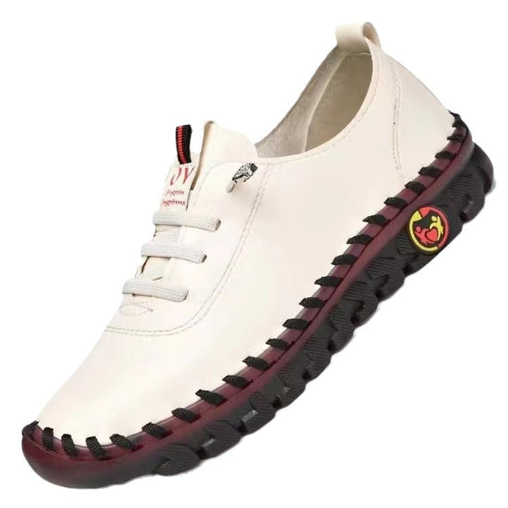 Damen Flexible Slip-On Freizeitsneaker mit handgenähter Ziernaht und profilierter Gummilaufsohle Drune