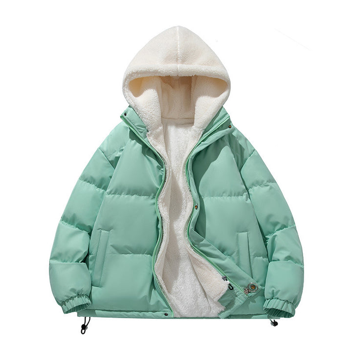 Damen Wattierte Kapuzenjacke mit weichem Fleecefutter Drune