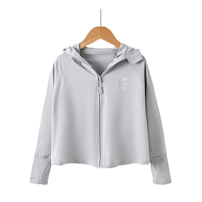 Damen Leichte Kapuzenjacke mit verspieltem Motiv Drune