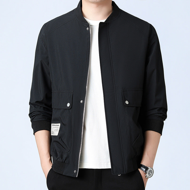 Herren Sportliche Bomberjacke mit Taschen Drune