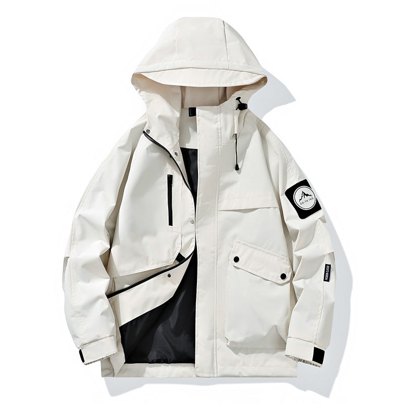 Herren Funktionsjacke mit abnehmbarer Kapuze Drune