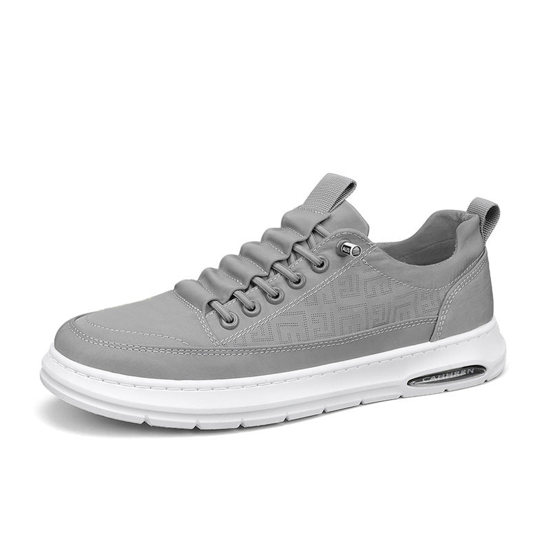 Herren urbaner Komfort‑Sneaker mit geprägtem Seitenmuster, gepolsterter Schnürlasche und dämpfender Luftkapselsohle Drune