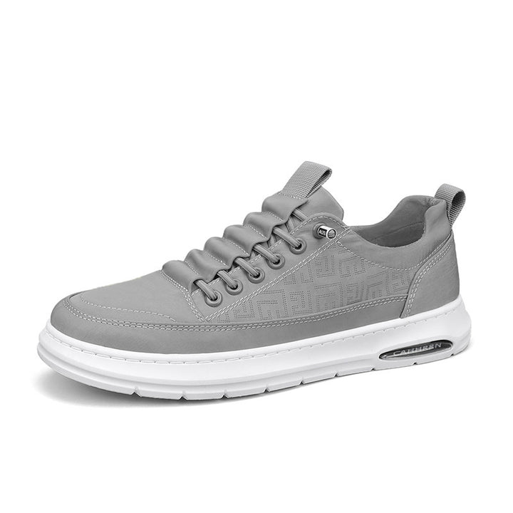 Herren urbaner Komfort‑Sneaker mit geprägtem Seitenmuster, gepolsterter Schnürlasche und dämpfender Luftkapselsohle Drune