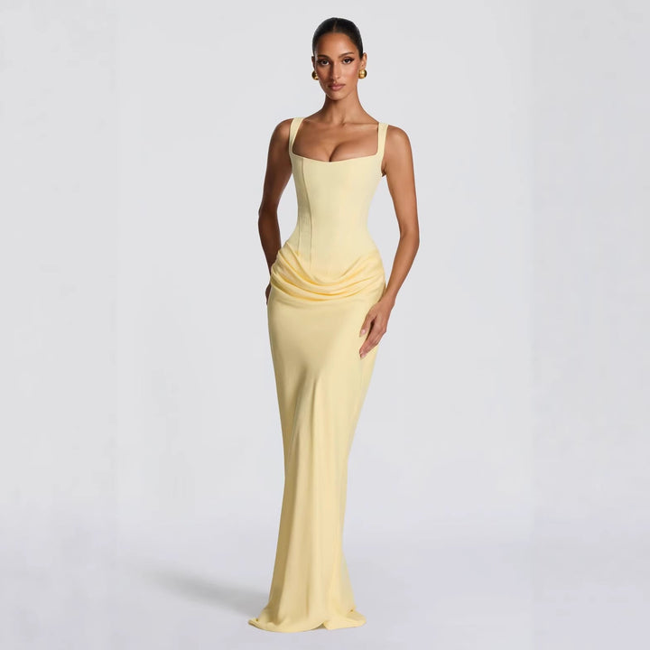 Damen Elegantes Hochzeitskleid mit Korsett-Detail Drune
