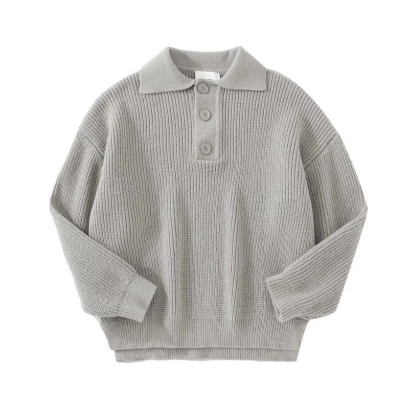Damen Strickpullover mit modernem Polokragen Drune